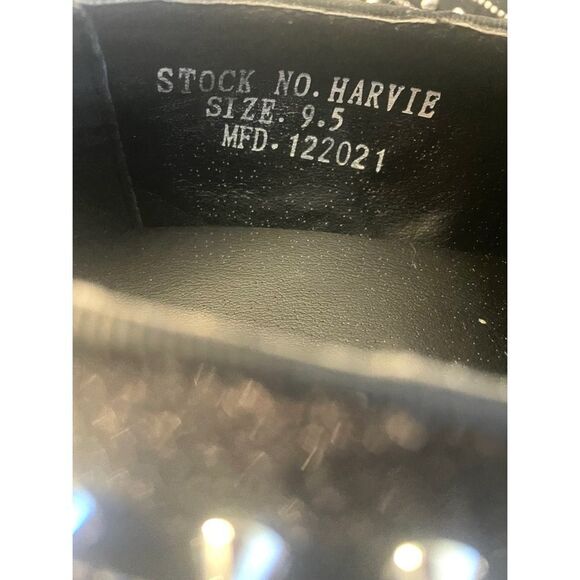 AM Exclusive Black With Silver Rhinestones & Spikes Slip-on Red Bottom Size 9.5M - Picture 3 of 12